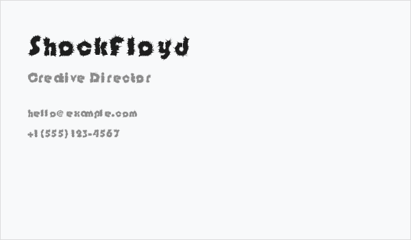 ShockFloyd Business Card