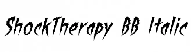 ShockTherapy BB Italic  Frei Schriftart Herunterladen