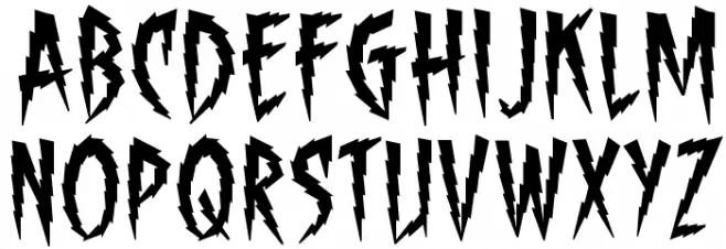 ShockTherapy BB Schriftart Groß