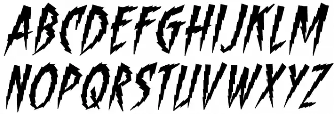 ShockTherapyBB-Italic Fonte MAIÚSCULAS