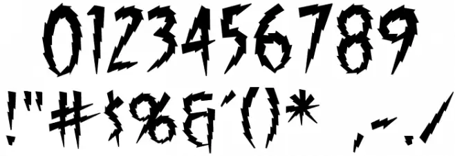 ShockTherapyBB Font OTHER CHARS