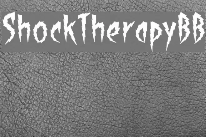ShockTherapyBB Font examples