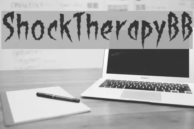 ShockTherapyBB Font examples