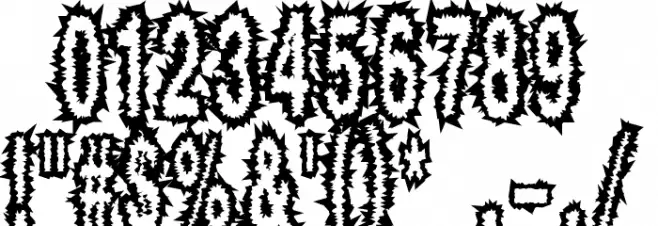 ShockThick フォント その他の文字