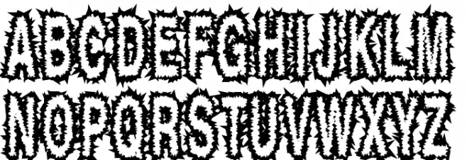 ShockThick Шрифта ВЕРХНИЙ
