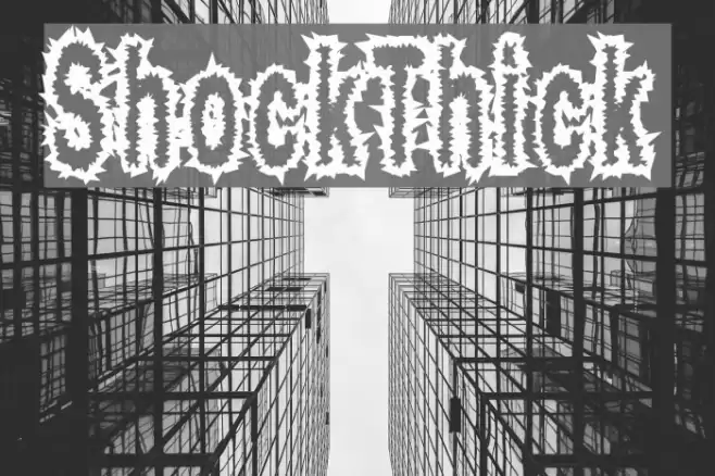 ShockThick フォント examples
