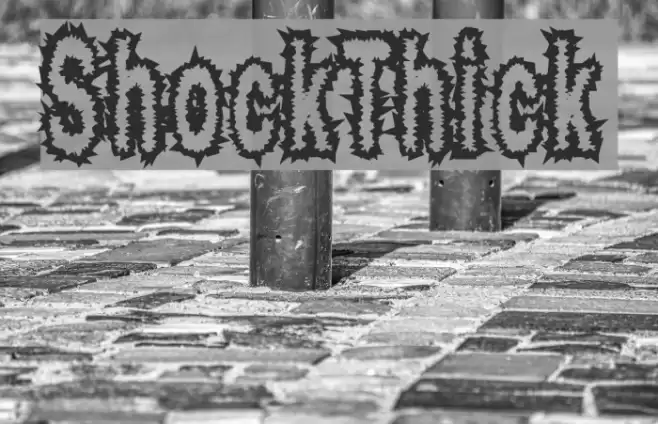 ShockThick フォント examples