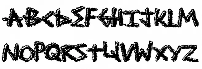 ShockTreatment フォント 大文字