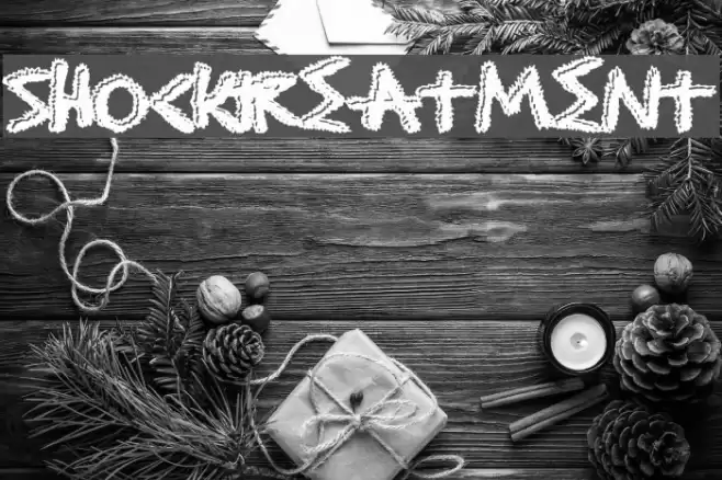 ShockTreatment Font examples