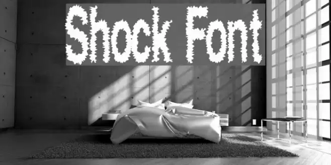 Shock Шрифта examples