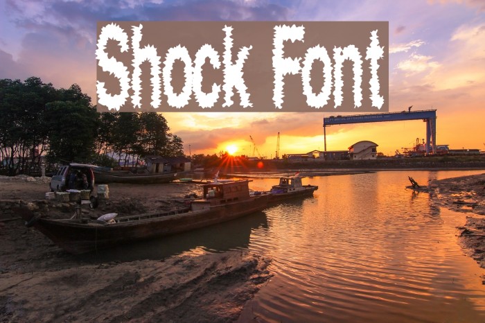 Shock フォント examples