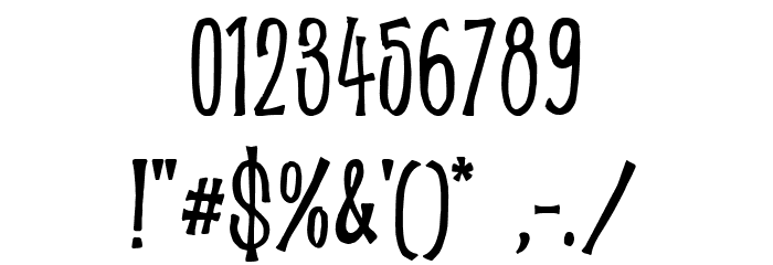 ShockbarDEMO Font OTHER CHARS