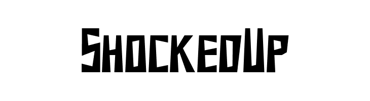 Shocked Up  Скачать бесплатные шрифты