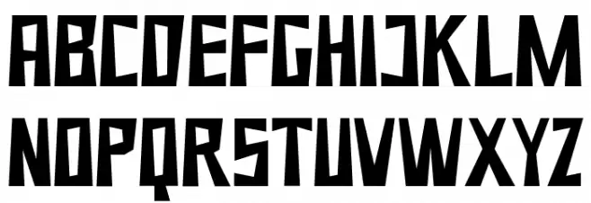 Shocked Up Font LOWERCASE