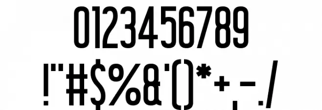 Shocking Headline Font OTHER CHARS