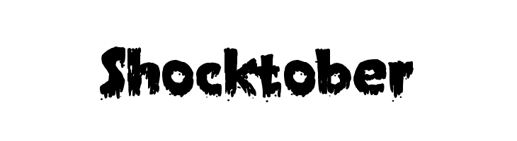 Shocktober  フリーフォントのダウンロード