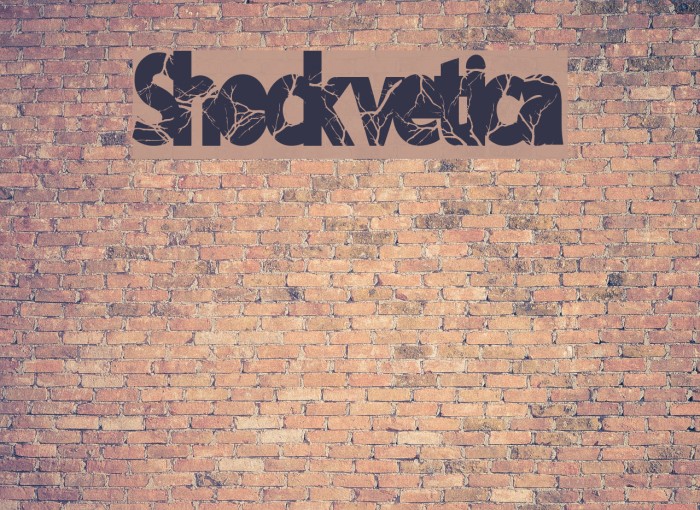 Shockvetica Font examples