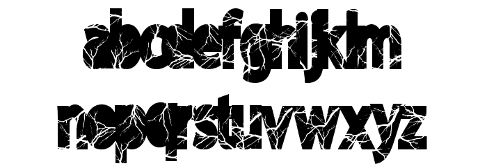 Shockvetica Font LOWERCASE