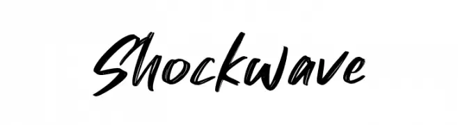 Shockwave  Frei Schriftart Herunterladen