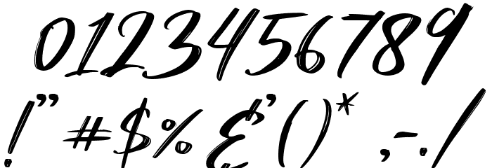 Shockwave Font OTHER CHARS