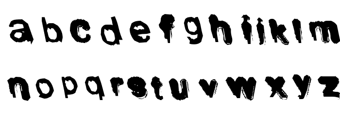 Shodo Font LOWERCASE