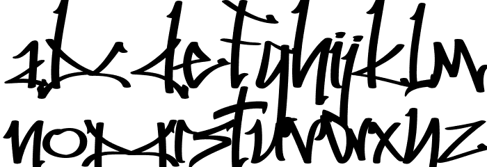 Shoel Crack Font LOWERCASE