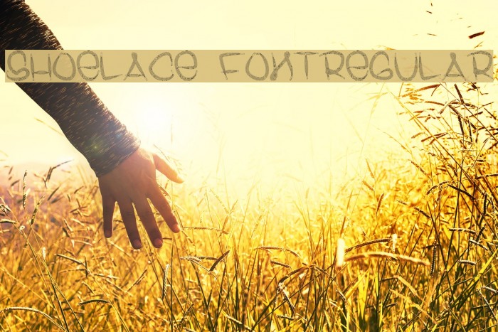 Shoelace FontRegular Font examples