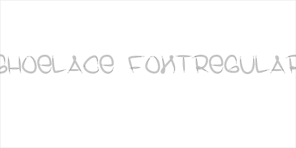 Shoelace FontRegular Logo