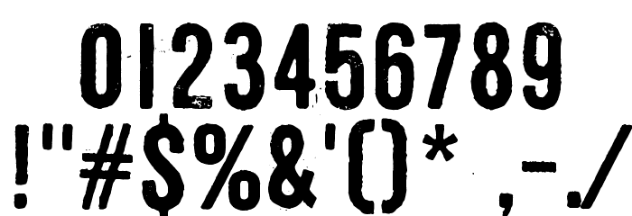 Shoemaker Font OTHER CHARS