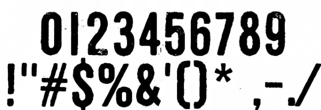 Shoemaker Font Alte caractere