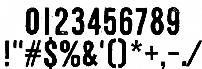 Shoemaker Font OTHER CHARS