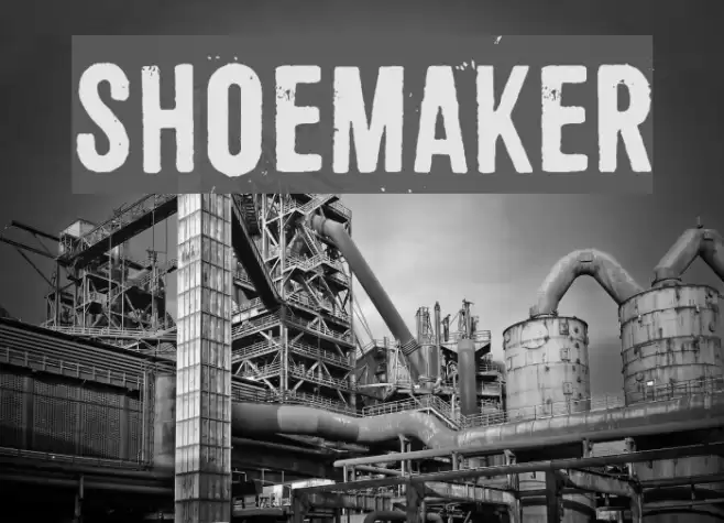 Shoemaker Font examples