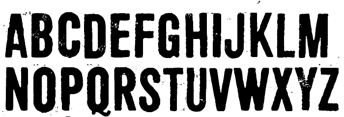 Shoemaker Font LOWERCASE