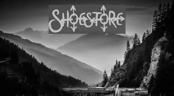 Shoestore Шрифта examples