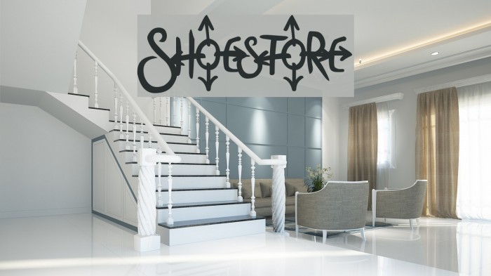Shoestore Font examples