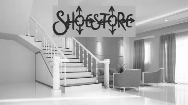 Shoestore Шрифта examples