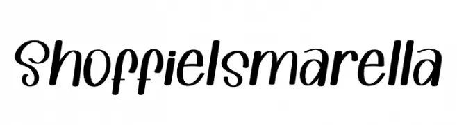 Shoffie Ismarella  Frei Schriftart Herunterladen