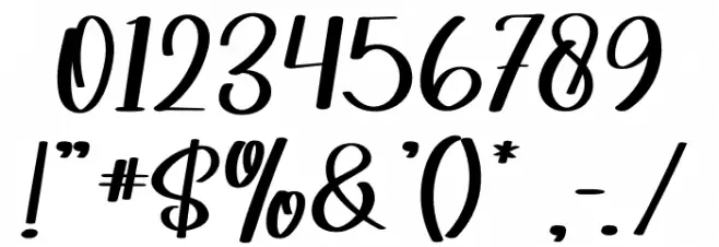 Shoffie Ismarella Font OTHER CHARS