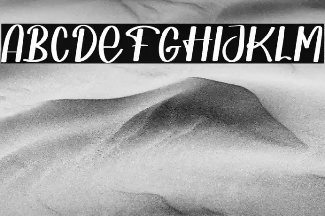 Shoffie Ismarella Font examples