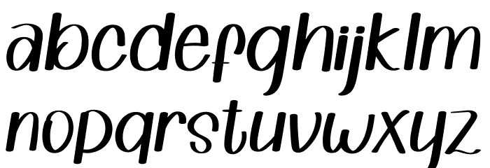 Shoffie Ismarella Font LOWERCASE