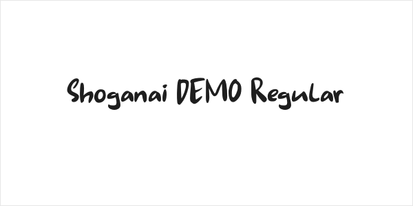 Shoganai DEMO Regular Logo