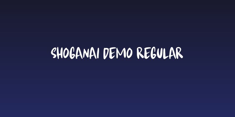 Shoganai DEMO Regular Social Header
