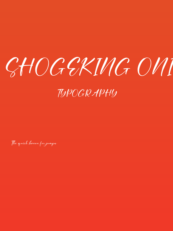 Shogeking Oniki Poster