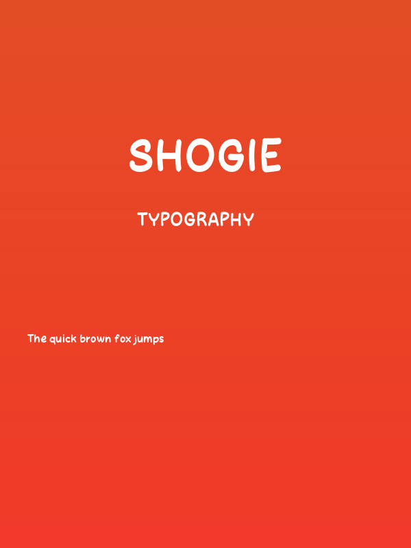 Shogie Poster