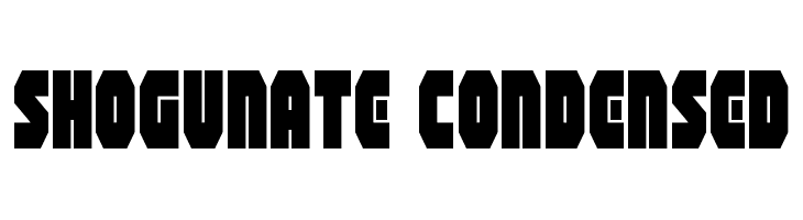 Shogunate Condensed  Free Fonts Download