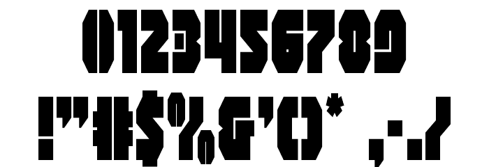 Shogunate Condensed Font OTHER CHARS