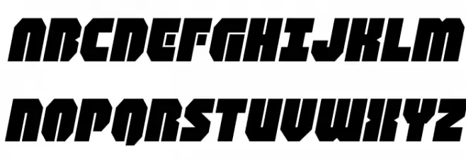 Shogunate Expanded Italic Schriftart Groß