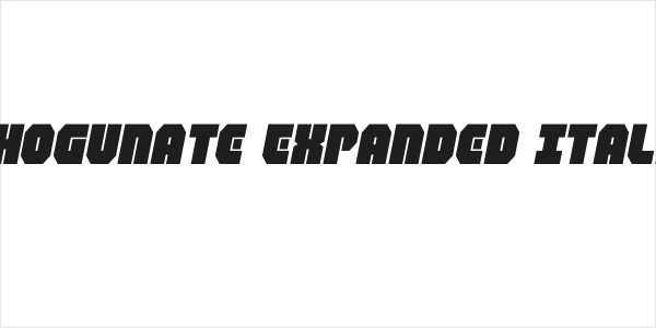 Shogunate Expanded Italic Logo