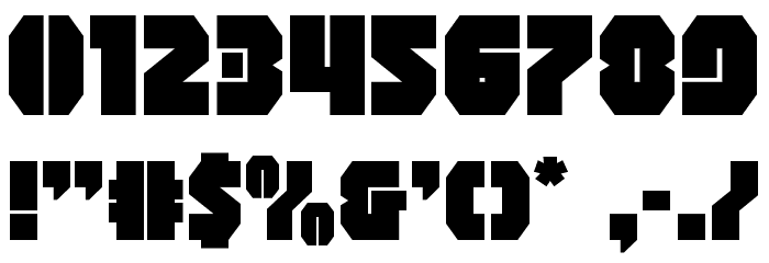 Shogunate Expanded Font OTHER CHARS