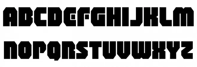 Shogunate Expanded फ़ॉन्ट लोअरकेस